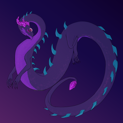 nakaronii:This is Chloe Jamon Watcher, a dragon watcher based off of @leidensygdom‘s species! I hone