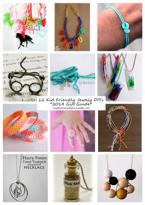 rainbowsandunicornscrafts: 12 Kid Friendly Jewelry DIYs   Part 1 2014 Gift Guide, updated links 2019
