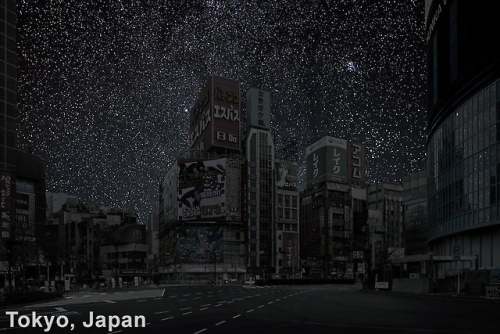 trendingly:  What Cities Would Look Like Without Lights 