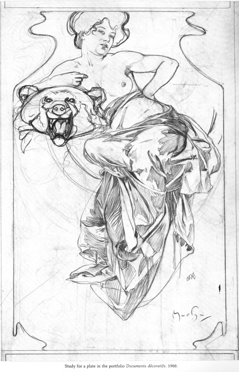 littlewitchcurry:Artbook Scans Week 2 - Side 2 - Drawings of Mucha I love Mucha’s sketches jus