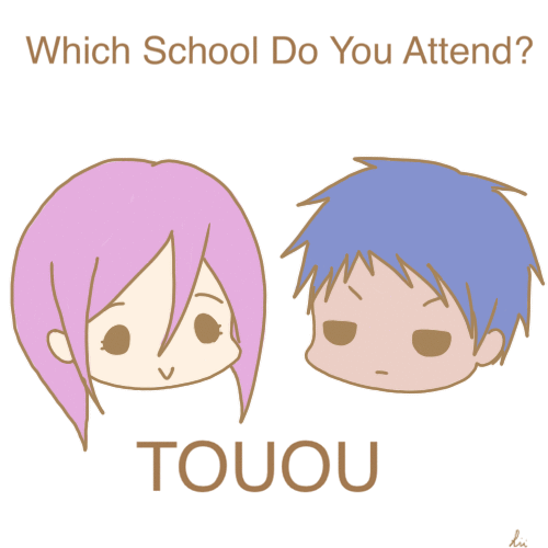 chibitetsu: Which school do you belong to? Click and drag to find out! ＼（○＾ω＾○）／(There ar