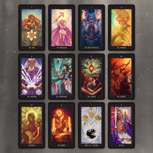 Asphodelon Tarot preorders open on Saturday, September 12!This is a 22-card Major Arcana deck, estim