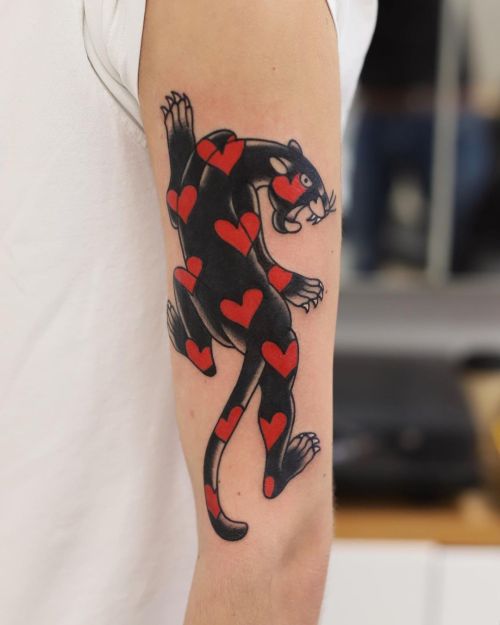 Panthers welcome ♥️ Thx Bart #patrykhilton #panthertattoo #panterabydgoszcz #tatuazbydgoski #