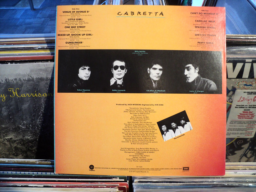 eclipserecords:  Eclipse Record of the Day: Mink DeVille Cabretta (1977).Debut LP