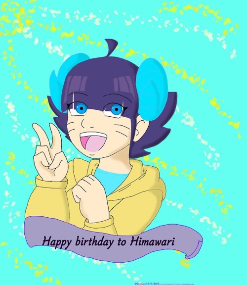 Happy Birthday To Sweet Princess! She Love Sunflower For Spring . NaruHinas Daughter And Borutos Sister.