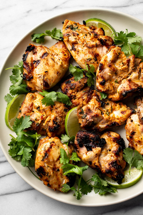 saltandlavenderblog:Cilantro lime grilled chicken recipe