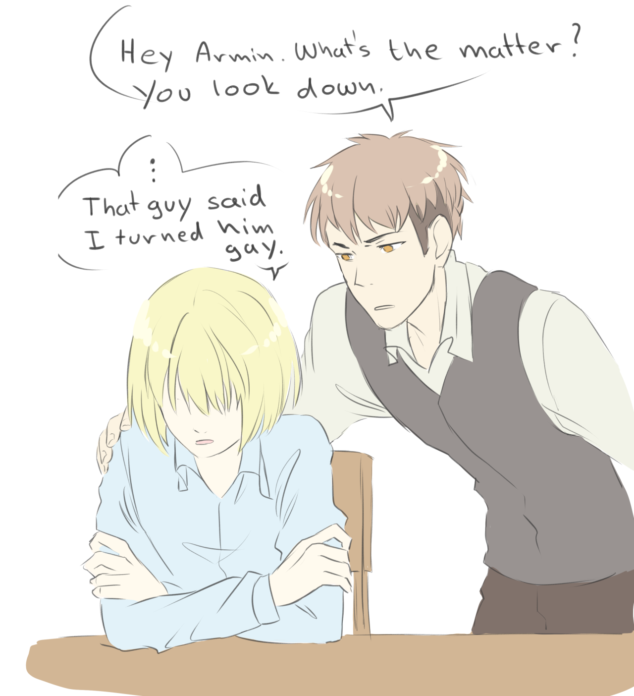 irl-ask-ymir:  gothamsnexttoprobin:  chusska-art:  My brain cant stop. Help. Inspired