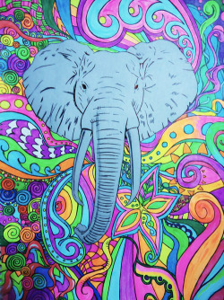 vufus:  "Psychedelic Elephant" Artist: Rhiana 