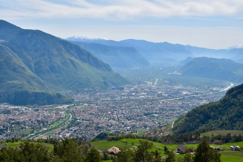 Beautiful Bolzano from the hill!