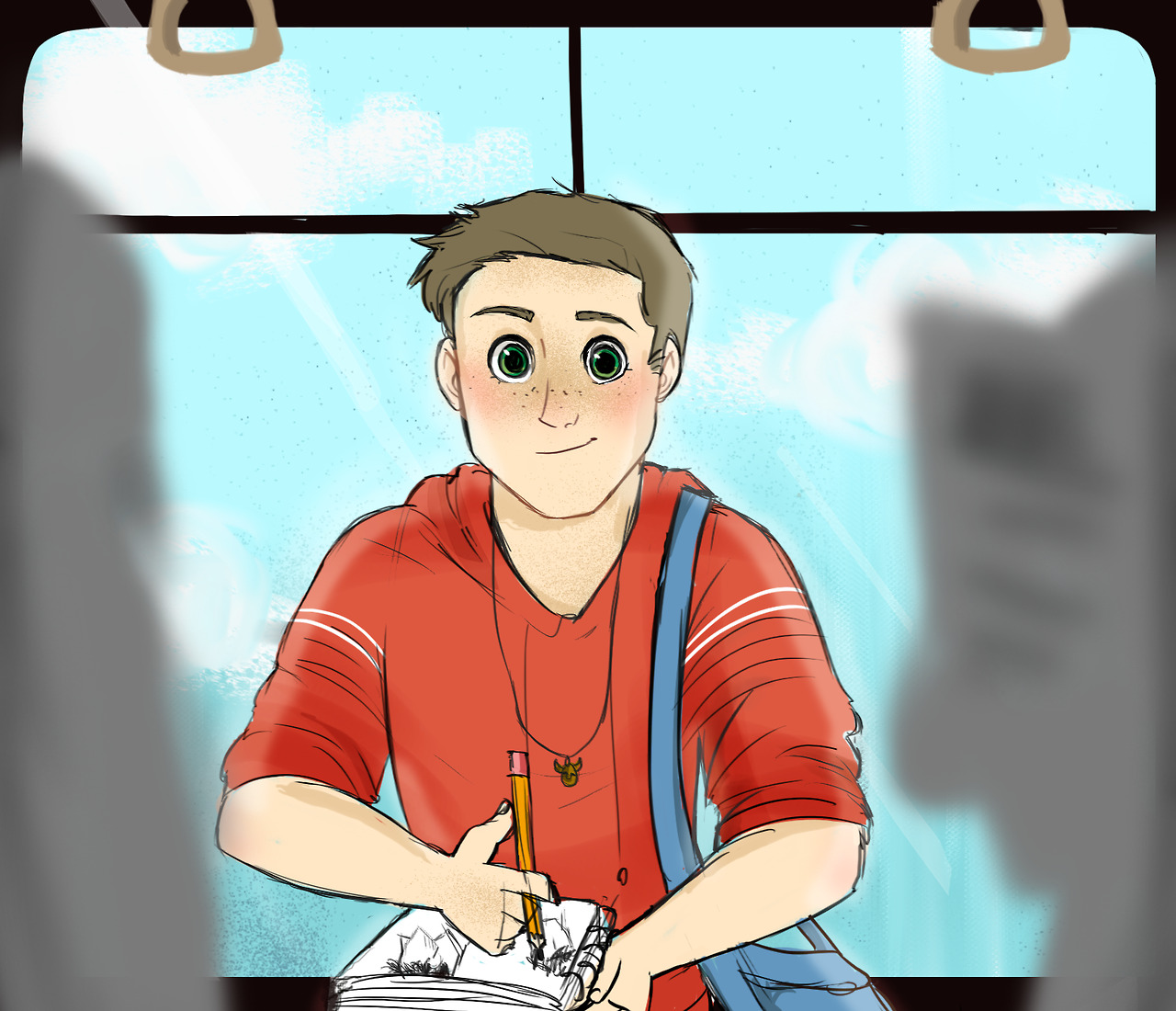 elicedraws:  kathrinerose:  elicedraws:a concept: dean is a young art student that