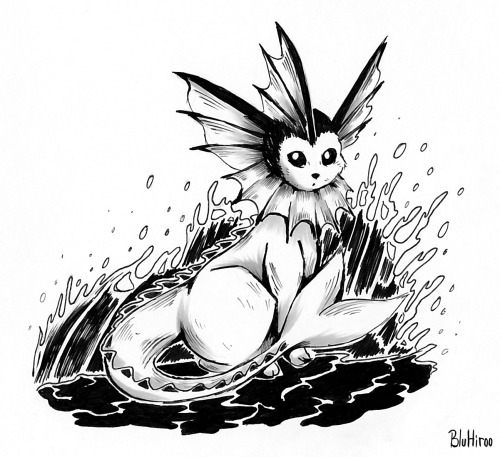 First eeveelution to be inked: Vaporeon!