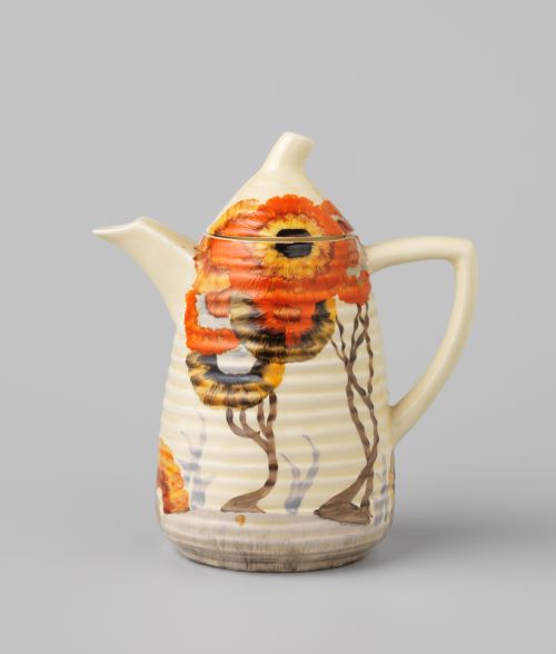 Clarice Cliff 'Bizarre' Coffee Set, England, Ca. 193040