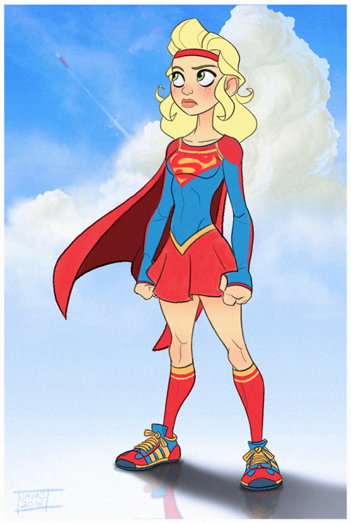 There is life beyond work and Dinovember, I also did this #SuperGirl for #SketchDailies