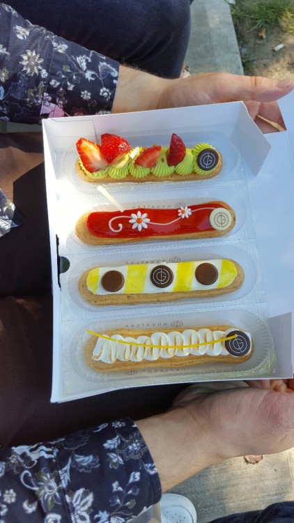 Fancy eclairs which were surprisingly good. I figured they would just look nice. Almost worth the pr