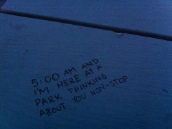 ivoryunknown:  found this on a park bench