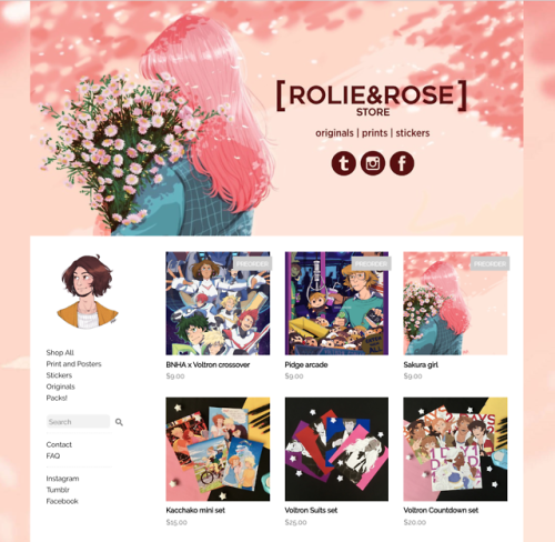 rolierose: My store is finally open!! I’m really exited to tell you that my Storenvy is open!! Print