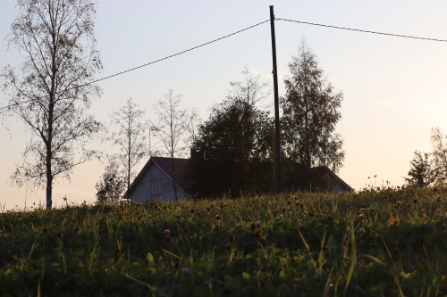 house behind the hill