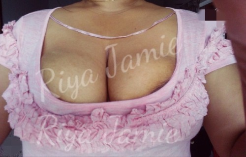 riya-jamie: #TGIF it’s Friday.. weekends here … Time to … Areola peeking out