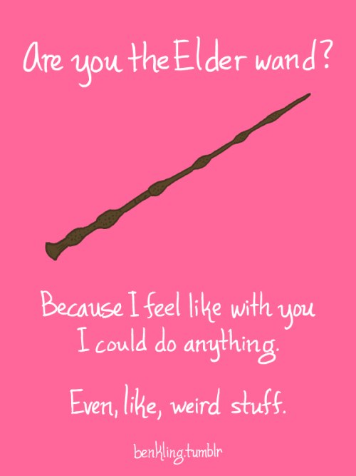 nudityandnerdery:benkling:Here. Here. Here are some rejected Harry Potter Valentines I made today.Th
