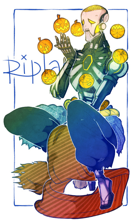 hoardoftrash:  Spoopy Zenyatta Commission for @boombox3333  