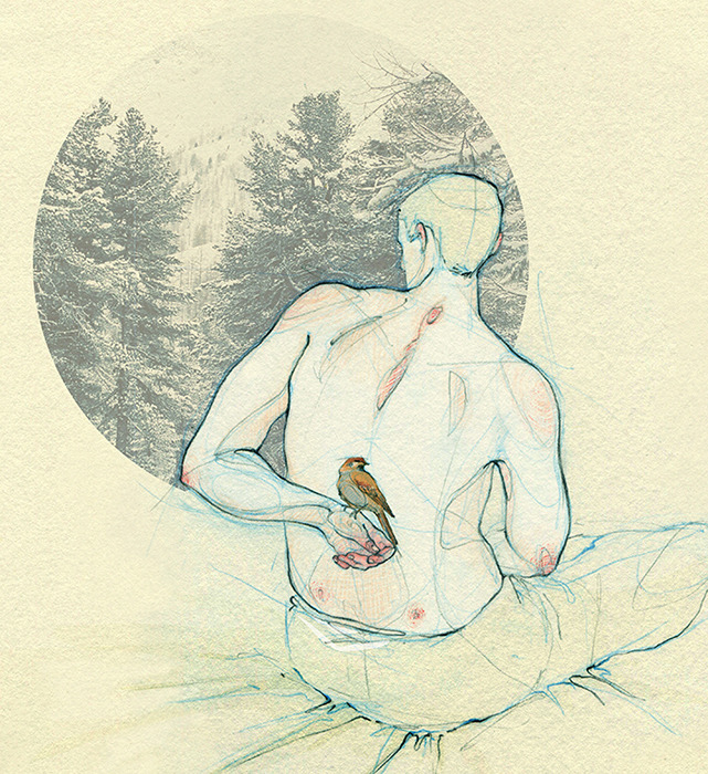 adarasanchez:  Now there’s a male version of the girl and the bird.I made it as