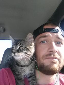 poochcrew:  He played a pretty decent parrot on the way home from the vet. Reddit, meet Nugget!
