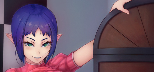 lewdsomnus:  Mini-game Operator from Zelda. Kind of a random NPC, but why not.Cropped due to it being Nintendo related. Follow links below for complete image:Deviantart / Twitter / Pixiv
