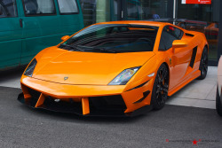 automotivated:  Custom Lamborghini Gallardo LP560-4 in orange (by Rushinroulette Photography)