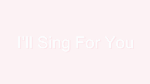 jiminismydrug:  Sing For You - Exo Lyrics