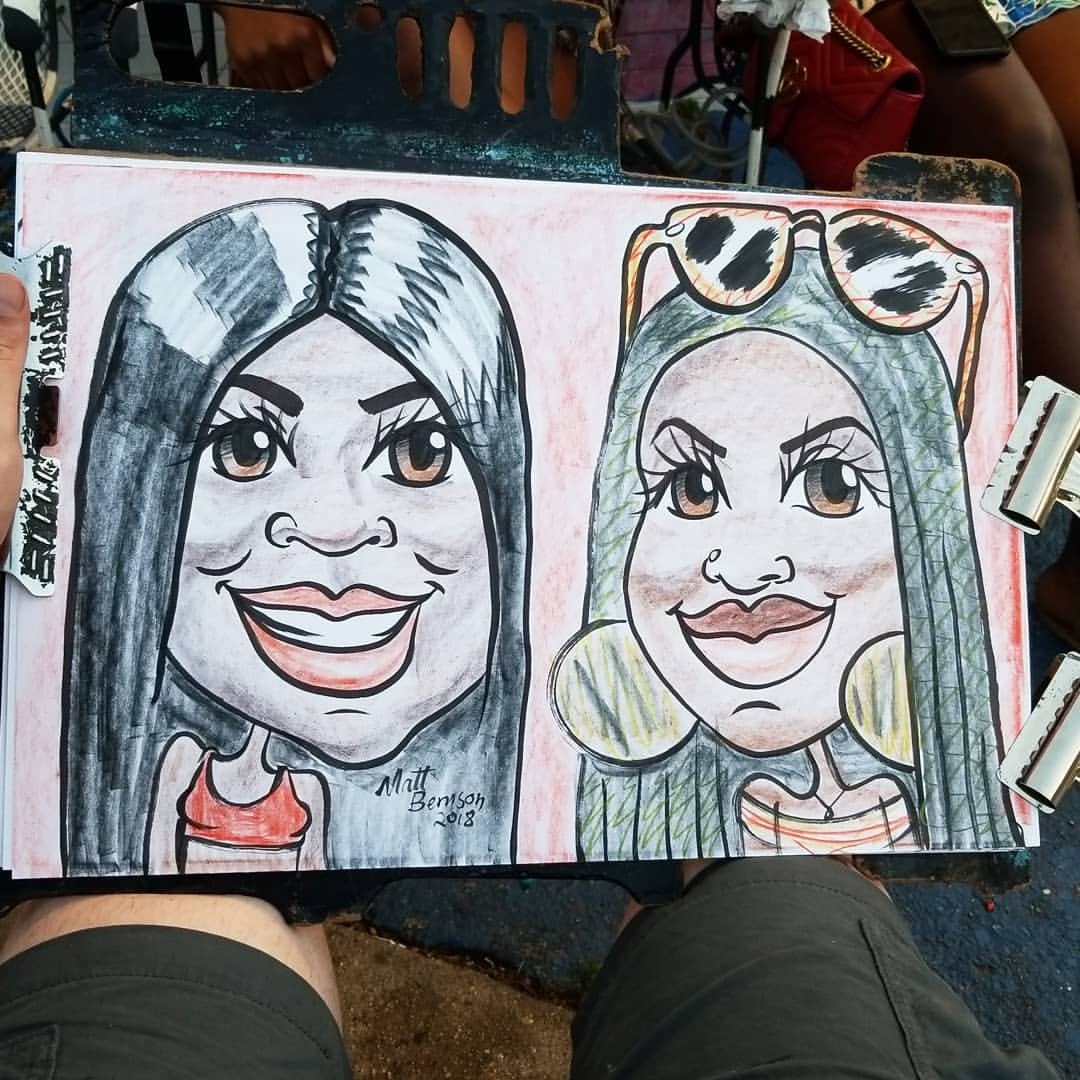 Tis the season. Summer means ice cream for dinner.     #caricature #caricatures #caricarurist