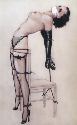 anothersexualrevolution:  Vintage fetish illustration by John Willie