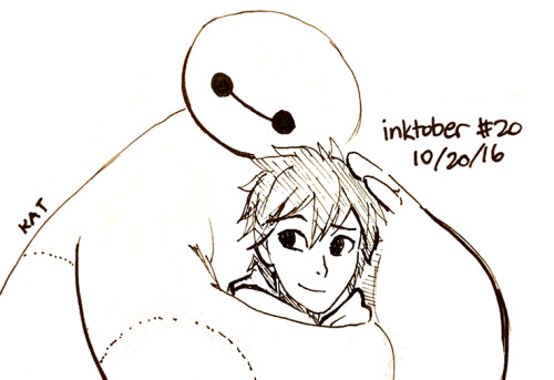 “You will be alright. There. There.” -Baymax For anyone that had a bad day - Inktober #2