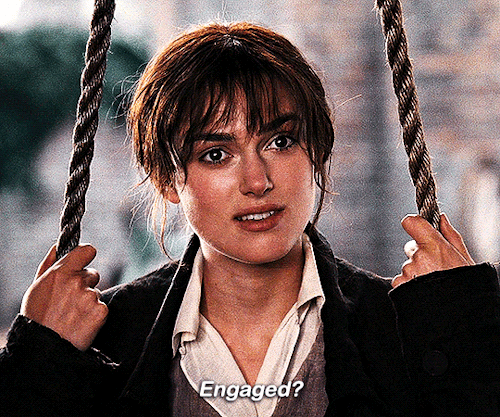 movie-gifs:What other kind of engaged is there?PRIDE & PREJUDICE  2005 | dir. Joe Wright