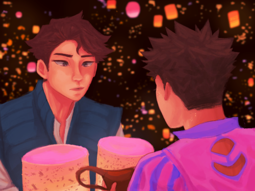 ;; My Old Tangled Au;;;; Iwa Has Short Hair Simply Because Pain