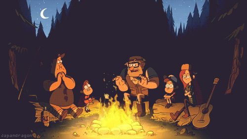 bloochikin:  aliems:  This is like my favorite bit of animation, I love that Mabel and Dipper dodge his hands, I love that his fingers wiggle and eyebrows move and Wendy’s rolling her eyes and Soos looks terrified and this is all happening at the same