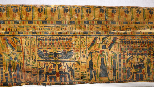 Egyptian coffin panel painted with funerary scenes, Third Intermediate Period