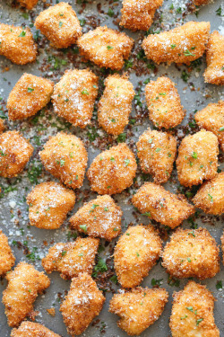 verticalfood:Parmesan Chicken Bites  I literally