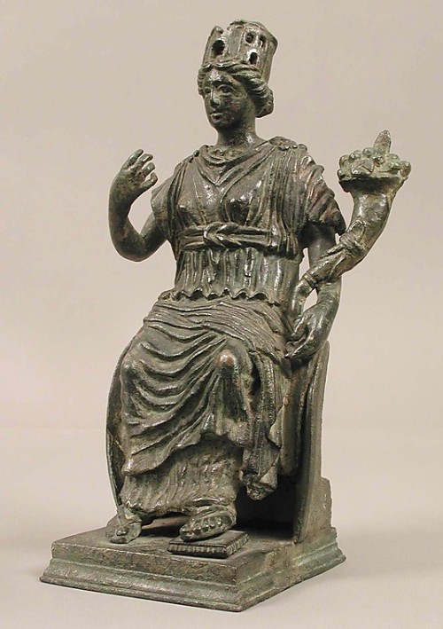 hismarmorealcalm: Statuette of the Tyche (Personification of a City)  4th–5th century&nbs