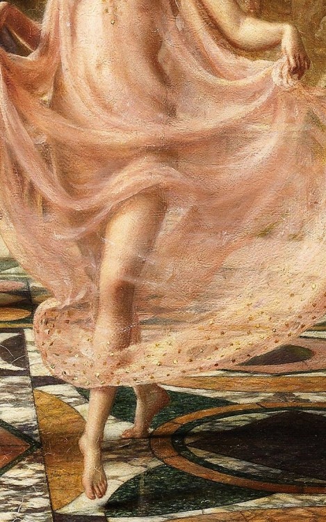papillon-de-mai:Edward John Poynter — The Ionian Dance. detail. 1895 