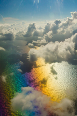 opticallyaroused:  Rainbow-Sky-Clouds | By neilbruder 