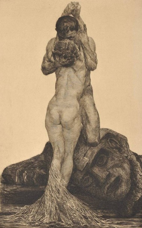 deerbheth:Bruno Héroux (1868-1944) - Lovers (Milenci), 1909-1914