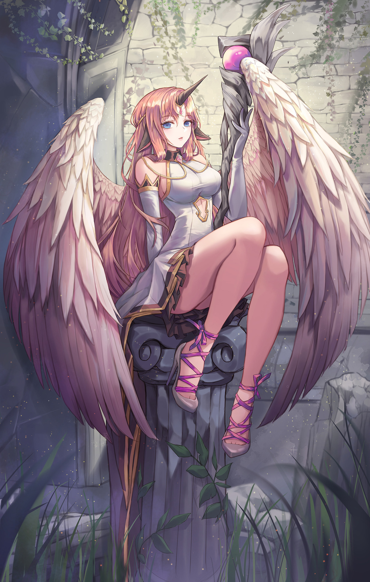 Angel girl anime character HD wallpapers  Pxfuel