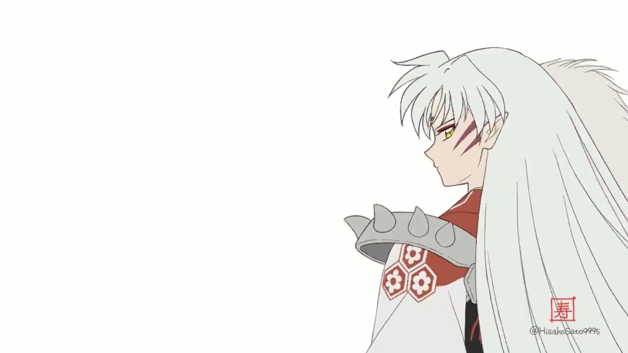 殺生丸様~!♡ — The way Sesshomaru touches his puppies faces is so