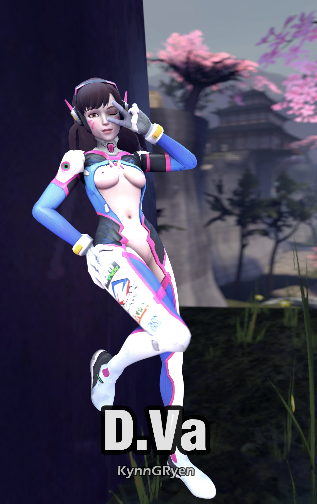 kynngryen:  D.va v2 Download: http://kynngryen.deviantart.com/art/SFM-D-Va-v2-595460258