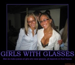 mrs-sniper:  I even think glasses can make