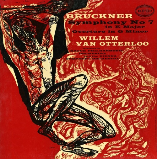vinyl-artwork:  Willem Van Otterloo - Bruckner, Symphony No 7. Cover by Landau. 