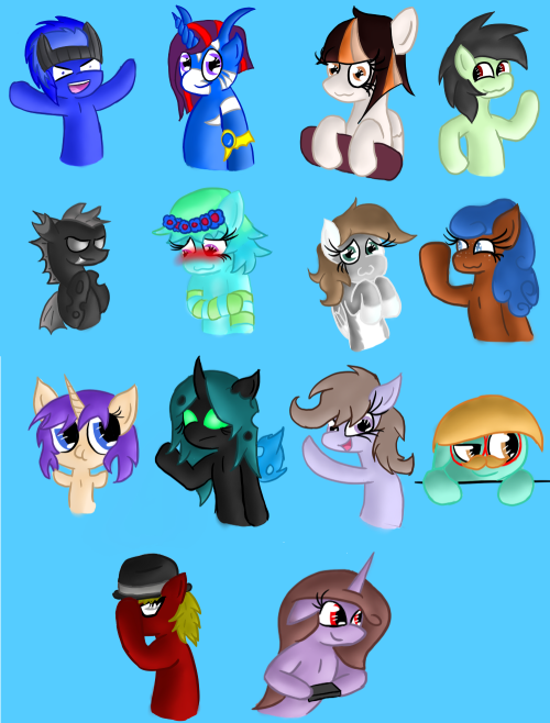 asklightking:  chrysalis-army:  700 followers? It sounds weird to me! I can not believe it have made it this far! I seriously wish that i could include everyone in the picture, but that would take an ever longer time than i have! All of this took to long