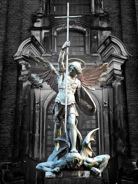 antonio-m:Archangel Michael conquering the Devil by Rolf Diekhoff on Flickr.