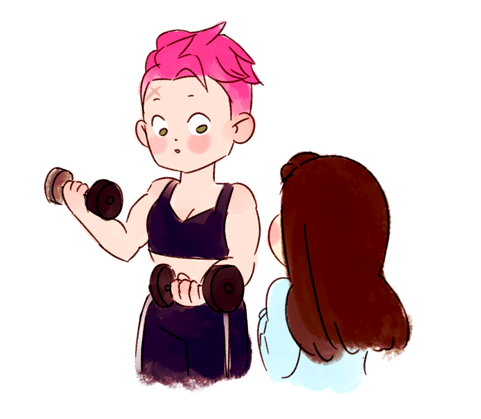 faeri-sami: d.va discovers the wonders of pink hair and never comes back from it