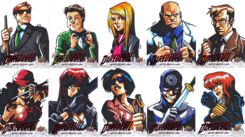  Just got the news that my Daredevil Sketch Cards are fully approved so here they are ^^ The trading